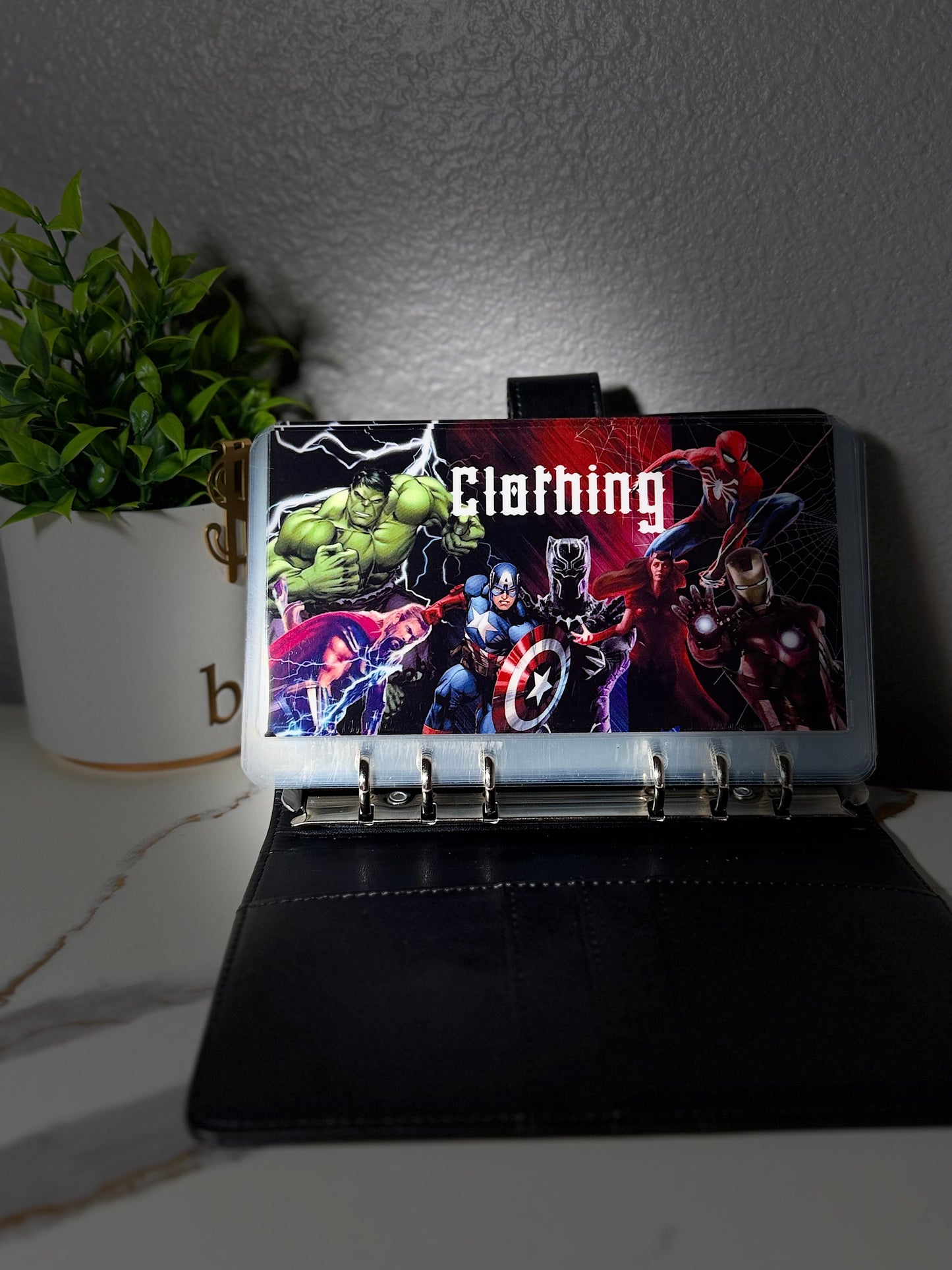 Custom Binder with Envelopes