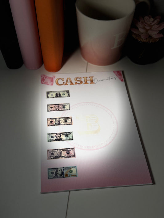 Cash Denominations Notepad
